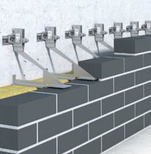 Sistema de fixação em aço inoxidável - HK5 - HALFEN - para revestimento de fachada / para ambiente externo