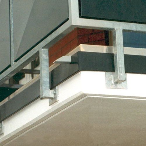 Sistema de fixação em aço inoxidável - HGB - HALFEN - para guarda-corpo / para sacada / para ambiente externo