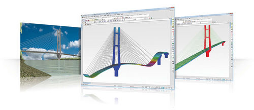 Software de cálculo de estruturas - MIDAS CIVIL - MIDASIT - CAD / para estrutura de aço / 3D