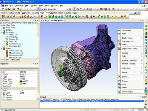 Software CAD -  MIDAS FX+ - MIDASIT - de análise / para estrutura de concreto / 3D