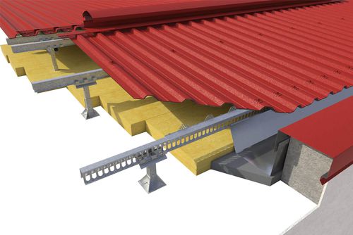 Sistema de cobertura em aço - Ventilcover - ONDULIT ITALIANA - em chapa / de perfis metálicos / com painéis isolantes