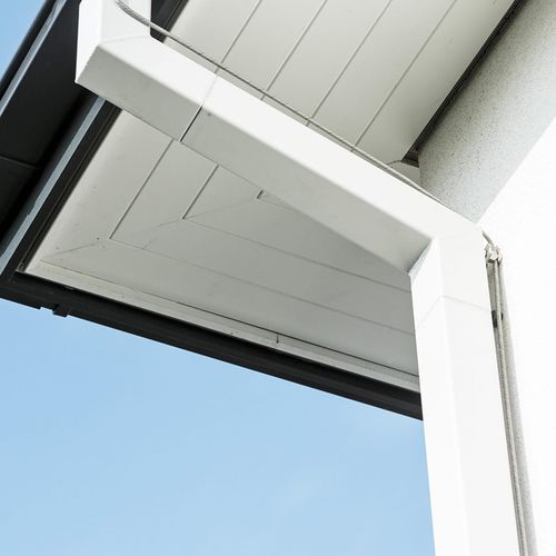 Condutor vertical em alumínio - SQUARE - PREFA Aluminiumprodukte GmbH