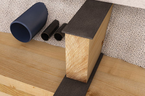 Camada de absorção acústica em rolo - SILENT UNDERFLOOR - ROTHO BLAAS - em EPDM / para piso de madeira