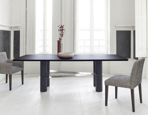 Mesa de jantar contemporânea - PADDA - HMD Furniture - em carvalho / em nogueira / em MDF laqueado