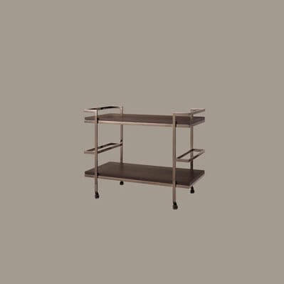 Carrinho de chá de serviço - MOCINHO - HMD Furniture - da linha residencial / em carvalho / em MDF laqueado