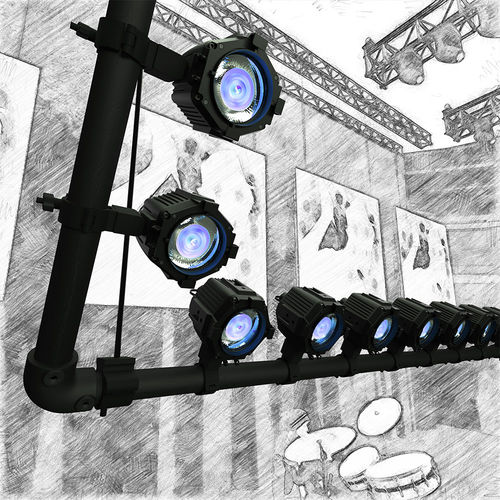 Projetor IP65 - VDO ATOMIC DOT CLD - Martin Professional - LED RGB / para iluminação de palco / para ambiente externo