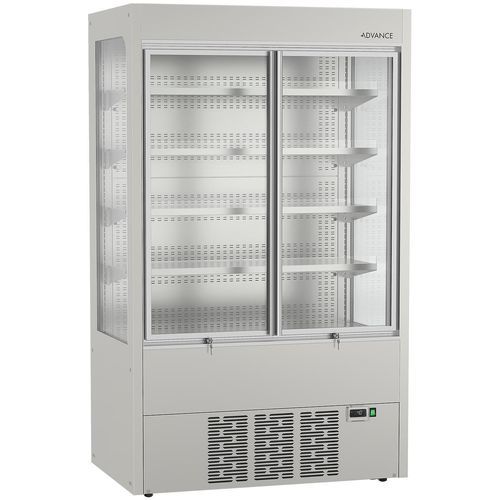 Vitrina refrigerada vertical - ADVANCE MD K 120 HG KG E - Hoshizaki - para loja / em aço inoxidável / com porta