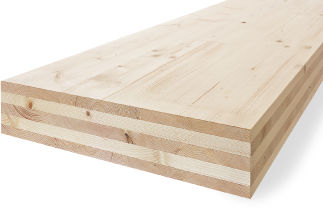 Painel estrutural estruturado - MM CROSSLAM - Mayr-Melnhof Holz - para edifício / rígido