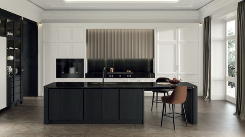 Cozinha contemporânea - GALLERY+ - CASTAGNA CUCINE - em madeira / em mármore / com ilha