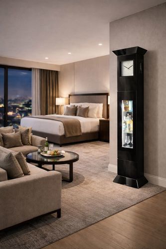 Móvel bar com relógio integrado - AVANTGARDE - ZEITCRAFT - para bar / contract / para quarto de hotel