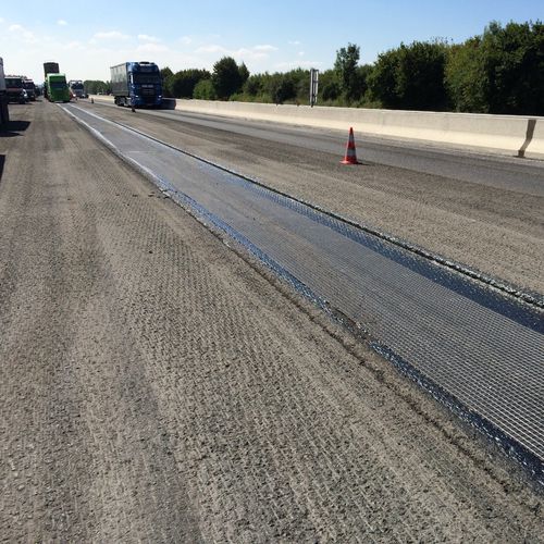 Geogrelha de reforço - MACGRID&reg; AR - Maccaferri - para estrada / em poliéster