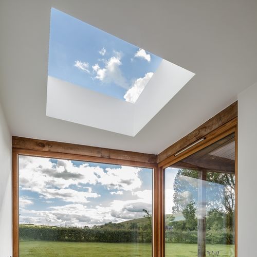 Claraboia para vidros - FLUSHGLAZE FIXED  - Glazing Vision - para terraço de cobertura / com esquadria / em vidro