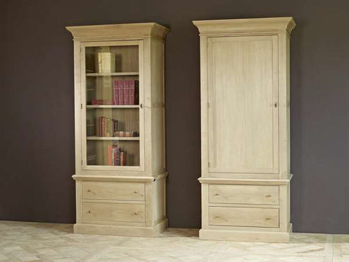 Livreiro clássico - ALGARVE - APULIA HOME DECOR - em carvalho / branco