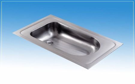 Banheira em aço inoxidável - CMPX403 - B&K Ltd. - para bebê / branca
