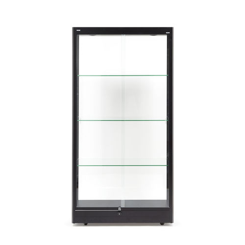 Vitrina contemporânea - HAUTE V1 NOIRE - SARAZINO VITRINES - de parede / em alumínio / em alumínio anodizado