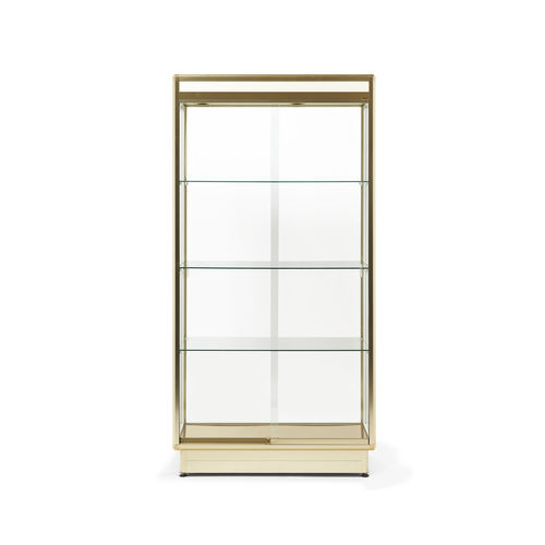 Vitrina contemporânea - HAUTE V1 DOR&Eacute;E - SARAZINO VITRINES - em alumínio / em alumínio anodizado / em vidro temperado