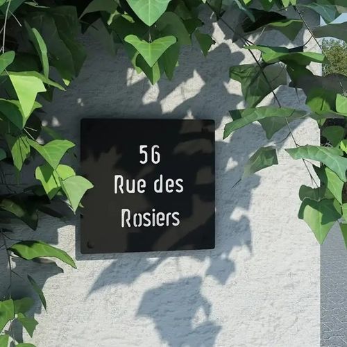 Placa de identificação para porta - Kostum - de parede / em alumínio / de orientação