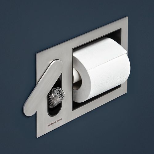 Porta-papel higiênico de parede - INTENSO E CARTAINTENSO - ANTONIO LUPI - em aço inoxidável / da linha comercial