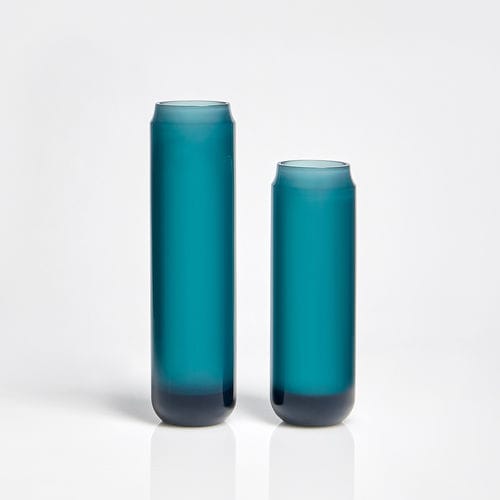 Vaso contemporâneo - SUBJECTIVE OBJECTS - ANTONIO LUPI - em cristal / azul