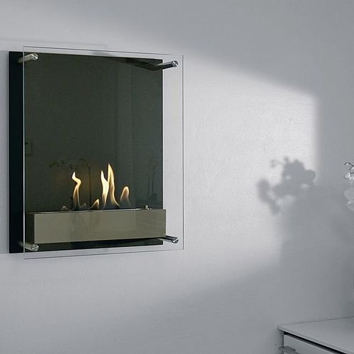 Lareira ecológica a bioetanol - ATLANTIC TOWER - Decoflame - de parede / Face única / aberta