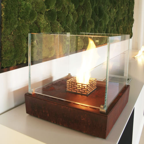 Lareira ecológica a bioetanol - NICE TABLE-TOP ™ TOWER - Decoflame - de instalação livre / de piso / de centro