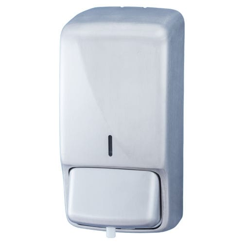 Dispensador de sabonete da linha comercial - SN 400/2 - HEXOTOL - de parede / em aço inoxidável escovado / manual