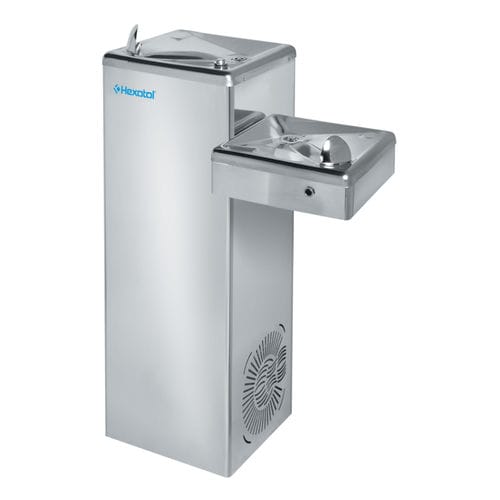 Bebedouro para pessoas com mobilidade reduzida - M6APUMV - HEXOTOL - para ambiente interno / em aço inoxidável / para instalações esportivas