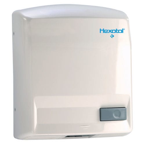Secador de mãos com botão de pressão - A115 PLUS  - HEXOTOL - de parede / em ABS / para pessoas com mobilidade reduzida