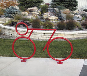 Bicicletário de piso - CYC BICRAC™ - Madrax/Thomas Steele - de design original / para espaço público / em aço galvanizado