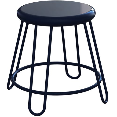 Banqueta contemporânea - PARLOR - Madrax/Thomas Steele - em aço revestido a pó / com base de aço revestido a pó / redonda