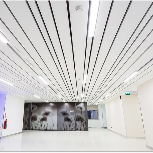 Forro em aço galvanizado - AP103 - Apton Partitioning Limited - em réguas / para escritório / para ambiente interno
