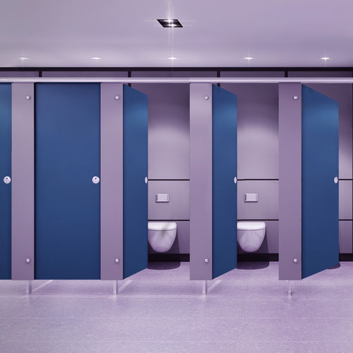 Divisória sanitária em HPL - Apton Partitioning Limited - para banheiro / para ambiente interno