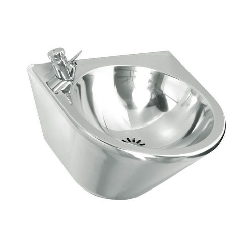 Bebedouro de parede - RIGA 400T: CONT04210210338 - HighTech Design Products AG - para ambiente interno / em aço inoxidável