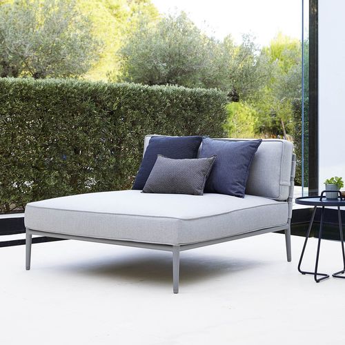 Divã contemporâneo - CONIC : 8538 - Cane-line A/S - em tecido / de jardim