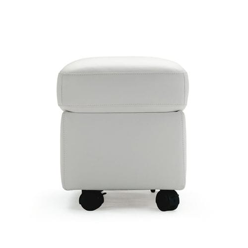 Repousa-pés contemporâneo - MODERN M - Ekornes - em couro / com rodízios