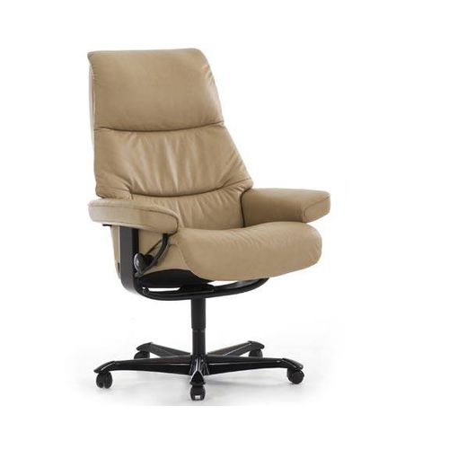 Poltronas de escritório contemporânea - VIEW  - Ekornes - em couro / em tecido / reclinável