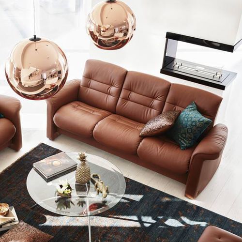 Sofá modular - SAPPHIRE - Ekornes - contemporâneo / em tecido / em couro