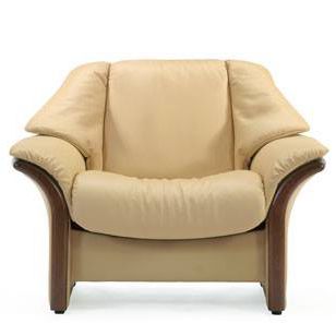 Poltrona clássica - ELDORADO - Ekornes - em couro / em tecido / bege
