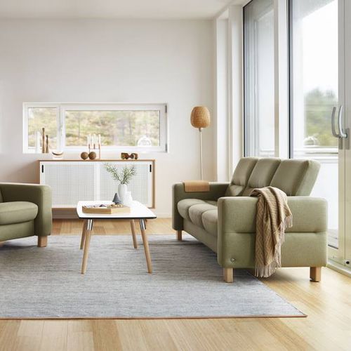 Sofá modular - WAVE  - Ekornes - contemporâneo / em tecido / em couro