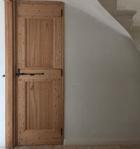 Porta interna - DAUPHINOISE - ATELIER BERTOLI  Design Production - em carvalho / em nogueira / de abrir