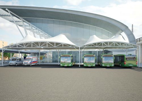 Gazebo em aço galvanizado - Airone Mega - SPRECH S.r.l. - em tecido antichama / com cobertura de lona / com cobertura de PVC