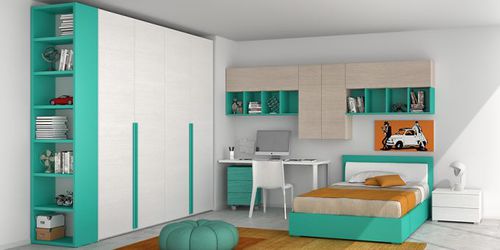 Guarda-roupa contemporâneo - URBAN - Mobilstella - em madeira / com portas de abrir / infantil