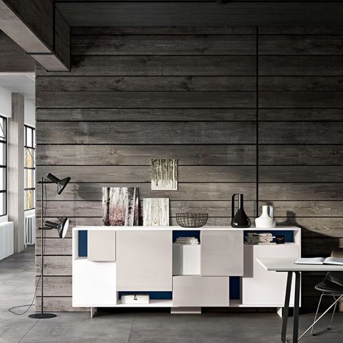 Buffet aparador contemporâneo - PLAY - Morassutti Arredamenti - em madeira laqueada / branco