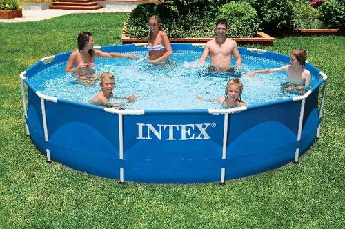 Piscina tubular - 28210 - INTEX - para ambiente externo / elevada / em poliéster