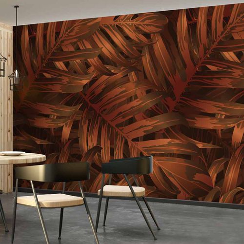 Papel de parede de design original - EXOTIK XT9834 - LGD01 décor mural sur mesure - floral / panorâmico / efeito de tecido