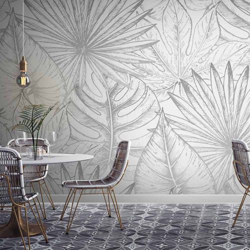 Papel de parede contemporâneo - EXOTIK XT3256 - LGD01 décor mural sur mesure - com natureza / floral / panorâmico