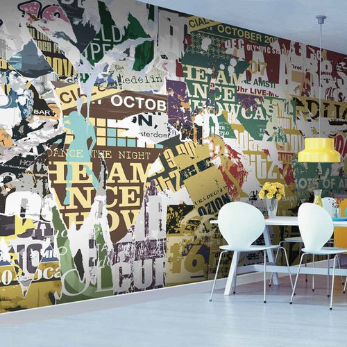 Papel de parede contemporâneo - GRUNGE GR2280 - LGD01 décor mural sur mesure - panorâmico / efeito de mosaico / cor personalizável