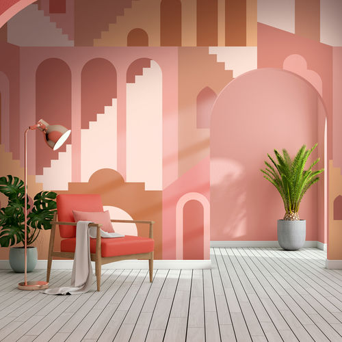 Papel de parede contemporâneo - MEDINA MD8702 - LGD01 décor mural sur mesure - panorâmico / com padrão geométrico / padrão urbano