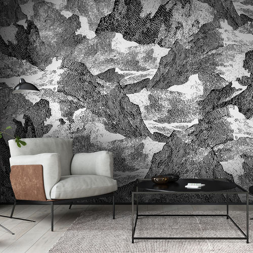 Papel de parede de design original - SUMMA SM1522 - LGD01 décor mural sur mesure - estampado / efeito de tecido / efeito de concreto