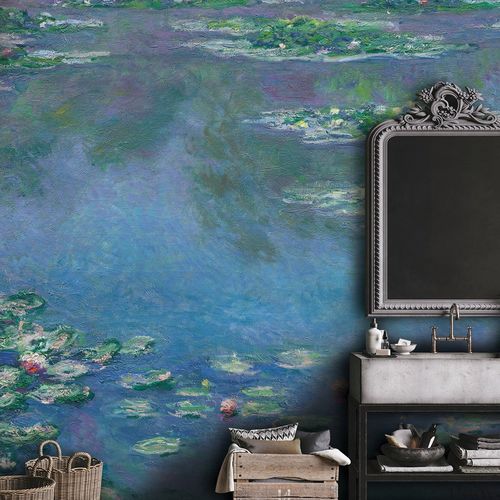 Papel de parede clássico - NYMPHEAS - LGD01 décor mural sur mesure - com natureza / floral / efeito de tecido